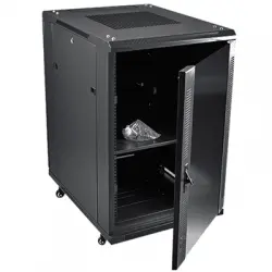 22U Free Standing glass-door network data Cabinet – 600mm x 600mm