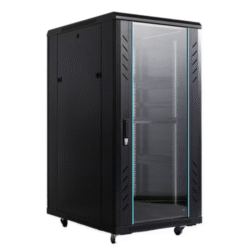 32U Free Standing Network Data Cabinet with Glass Door – 600mm x 600mm