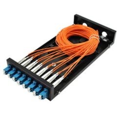 8 Port Fiber Tray with LC Duplex Adapters