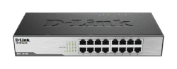 D-Link 16‑Port Fast Ethernet Unmanaged Desktop Switch - DES‑1016D