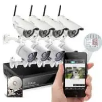 Wireless IP Surveillance CCTV Kit ( Wireless DVR, 8 Wireless Cameras, HDD, Installation)