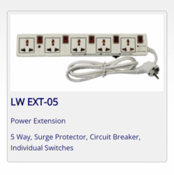 5 ways Lightwave Extension Socket