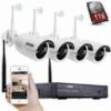HD Wireless 4 CCTV Cameras Kit IP Surveillance