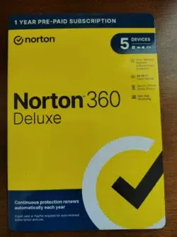 Symantec Norton Security Deluxe – 5 Devices – 1 Year Subscription