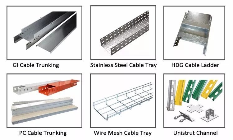 Typees of cable trays for sale in Kenya Cable trays and Cable Trunnking solutions in kenya
