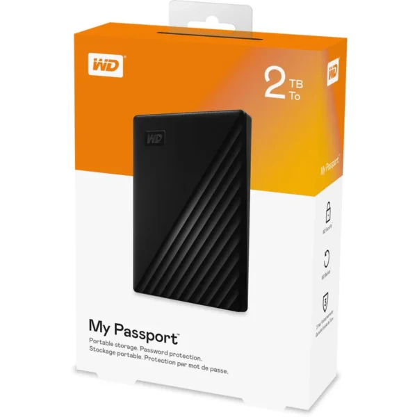 WD 2TB My Passport Portable External Hard Drive USB 3.0