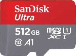 SanDisk MicroSD CLASS 10 120MBPS 512GB without Adapter – SDSQUA4-512G-GN6MN