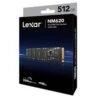 Lexar LNM620 Internal SSD M.2 PCIe Gen 3*4 NVMe 2280 – 512GB – LNM620X512G-RNNNG