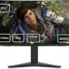 Lenovo G32QC-10 31.5 inches QHD Curved LED Gaming Monitor With Stand 144hz, 4ms, AMD FreeSync, HDMI 1.4 and DP 1.2, Black, 66A2GACBUK | G19315QG0