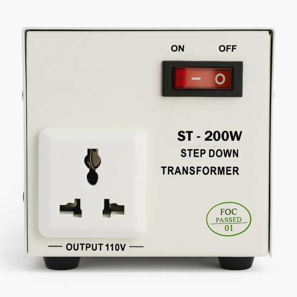 200 Watts Step Down Transformer 220V to 110V Voltage Converter for Appliances and Electronics