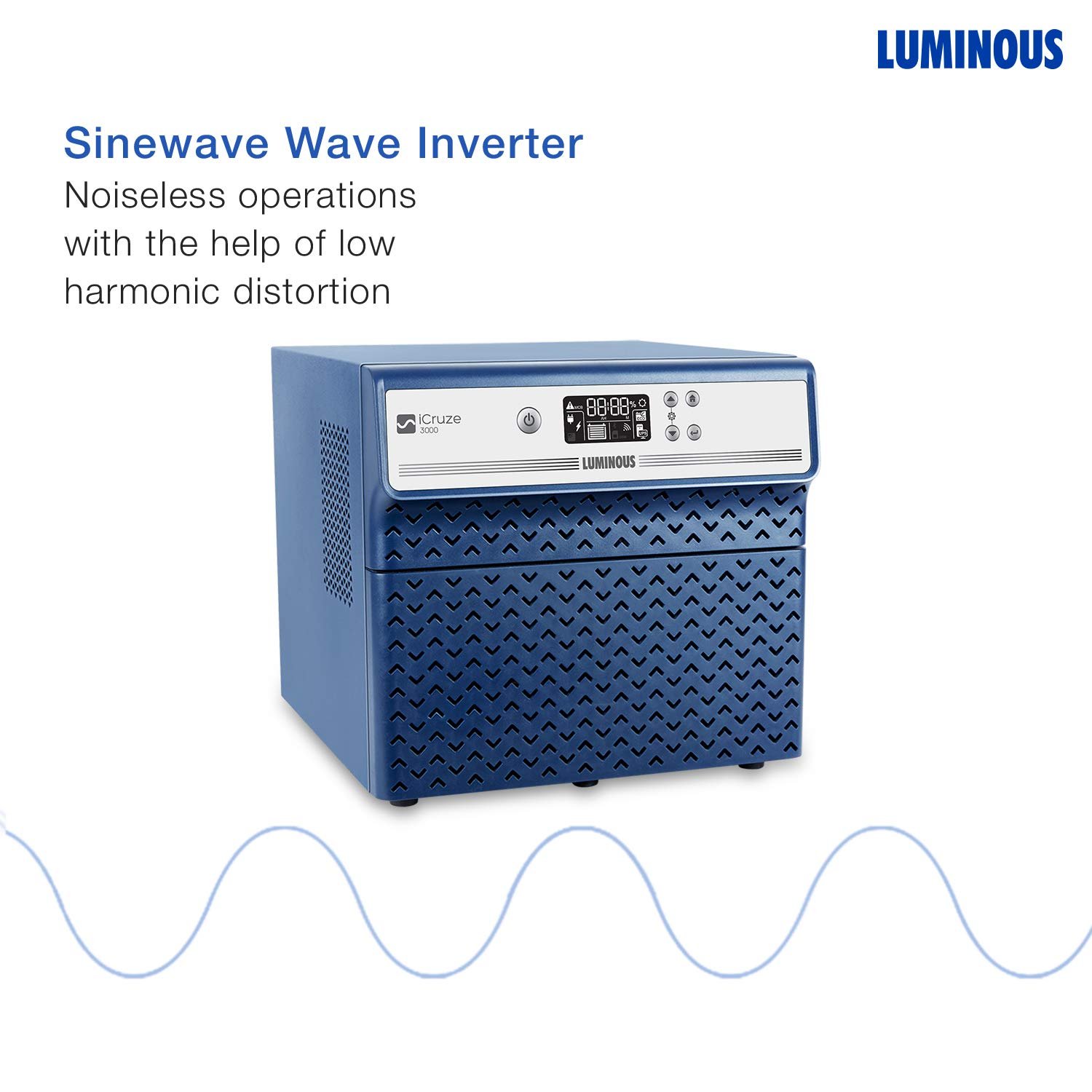 Luminous iCruze 3000+ Pure Sine Wave 2800VA/24V Inverter TDK