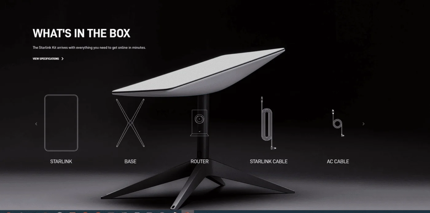 Starlink package Content