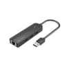 Vention 0.15m 3-Port USB 2.0 Hub with 100M Ethernet Adapter - CHPBB