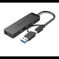 Vention 0.15m 4-Port USB 3.0 Hub with USB-C & USB 3.0 - CHTBB