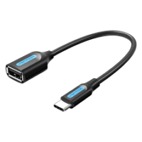 Vention 0.15m USB 2.0 C Male to A Female OTG cable PVC Type - CCSBB