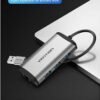 Vention USB 3.0 to USB3.0 Gigabit Ethernet Aluminum Alloy Docking Station - CKBHB