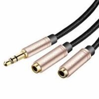 Vention 0.3m Female Stereo Splitter Cable 3.5mm Male to 2 x 3.5mm
