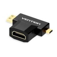 Vention 2 in 1 Mini HDMI and Micro HDMI Male to HDMI Female Adapter - AGFBO