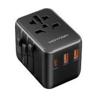 Vention 3-Port USB Universal Travel Adapter - FJEB0