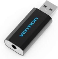 Vention USB External Sound Card Metal Type - VAB-S15-B