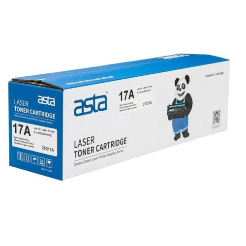Asta 17A Toner Cartridge compatible with HP CF217A Black