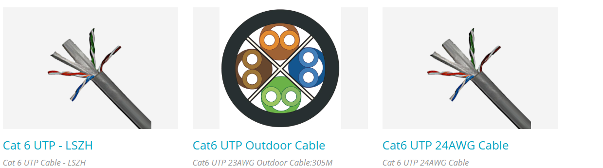 Cat6 UTP Cables