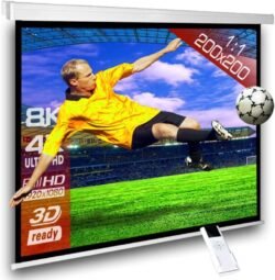 Electric Projector Screen 200 x 200 cm