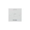 D-Link Single Faceplate with Shutter & ID Plate - NFP-0WHI11