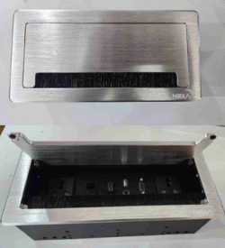 Multifunction Flip-Up Socket both Silver