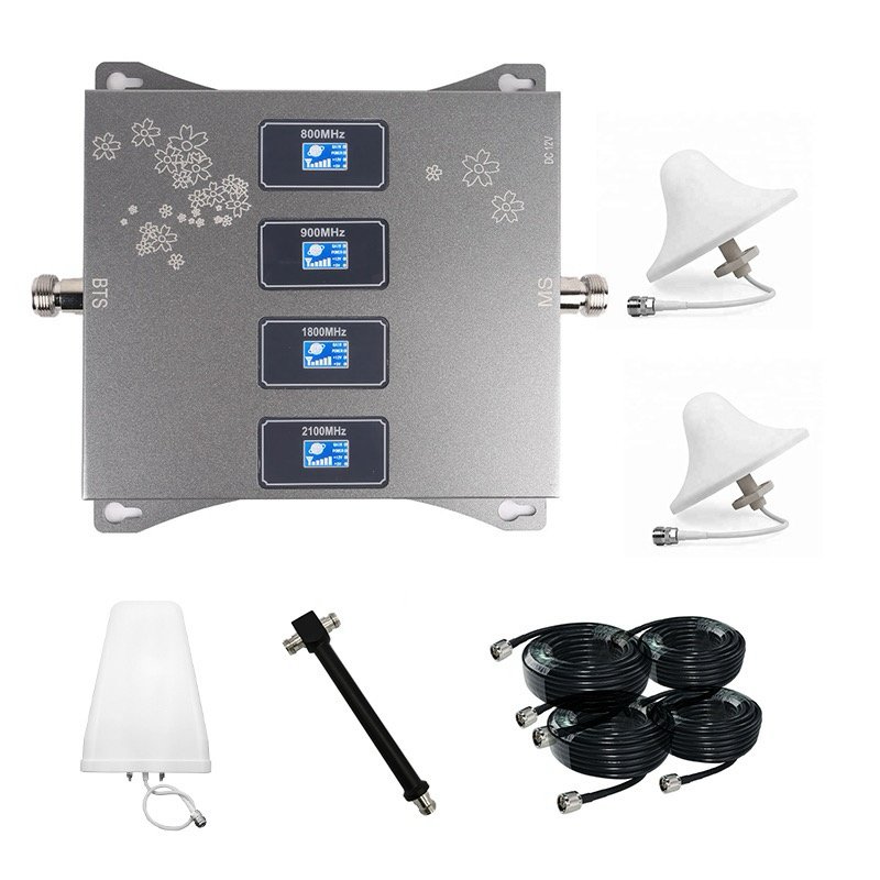 Quadband 2G, 3G, 4G DCS, 4G LTE Mobile Network Signal Booster