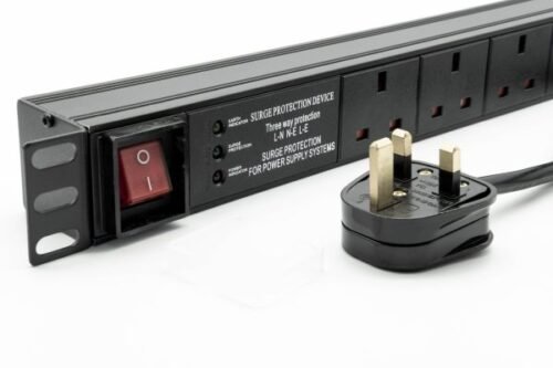 9 ways PDU standard sockets with on-off switch