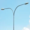 GI Street Lighting Poles (Galvanised Iron) double arm