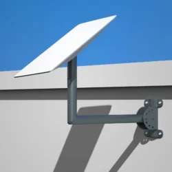 L shaped starlink wall mount