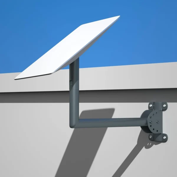 L shaped starlink wall mount