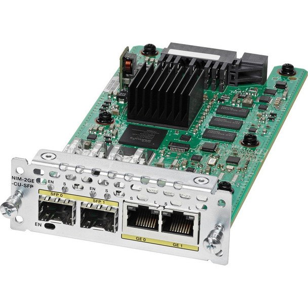 Cisco 2‑Port GE WAN NIM – Dual RJ45 & SFP Network Interface Module