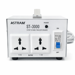 Astram 3000W Step Down Transformer 220V to 110V