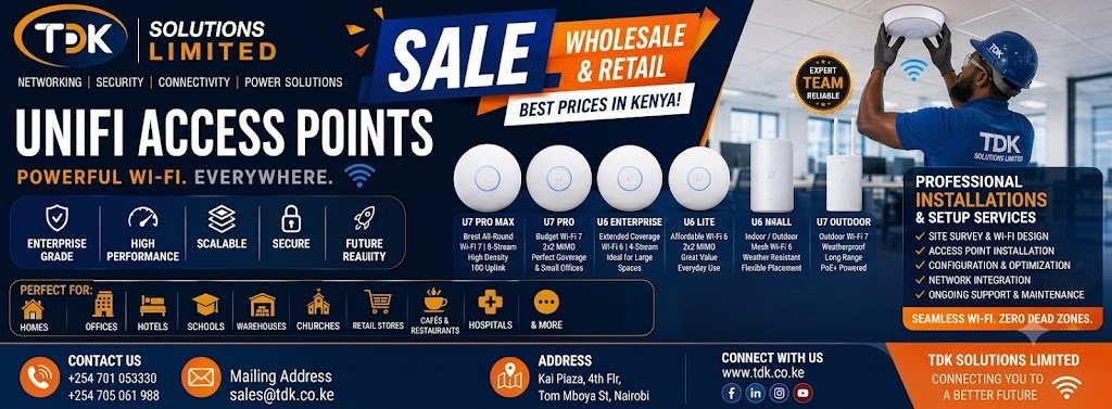 How to Build a High-Performing Wi-Fi Network in Kenya: 2026 Ubiquiti UniFi Guide