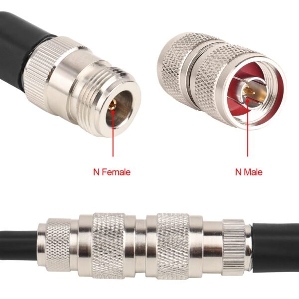 N-Type RF Connectors (Male & Female) for GSM Mobile Signal Boosters – 50 Ohm Weatherproof