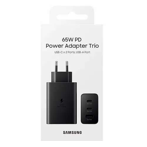 Samsung 65W Fast Charger 3Port (2 Type-C + 1 USB)
